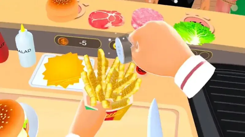 Captura de tela da gameplay de Cooking Clash 2