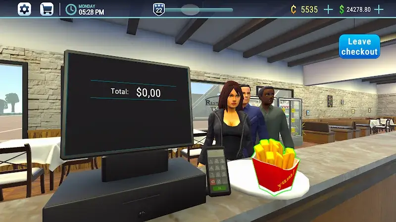Captura de tela 4 de Restaurant Simulator 3D Bar