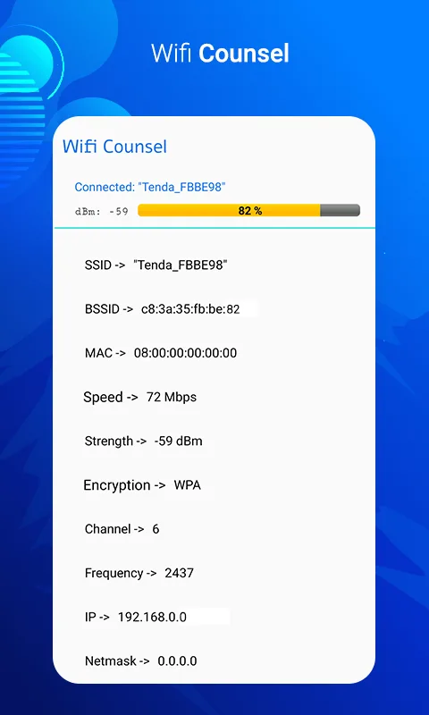 Tangkapan layar aplikasi Ping Tools Network & WiFi 5