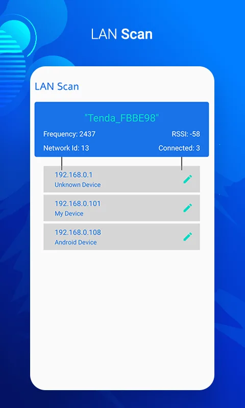 Tangkapan layar aplikasi Ping Tools Network & WiFi 6