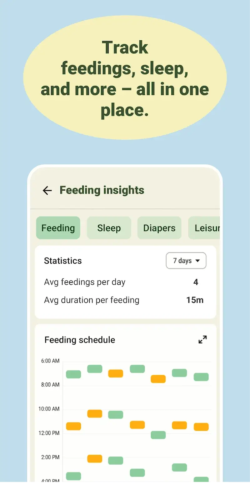 Captura de tela 2 do Baby Tracker