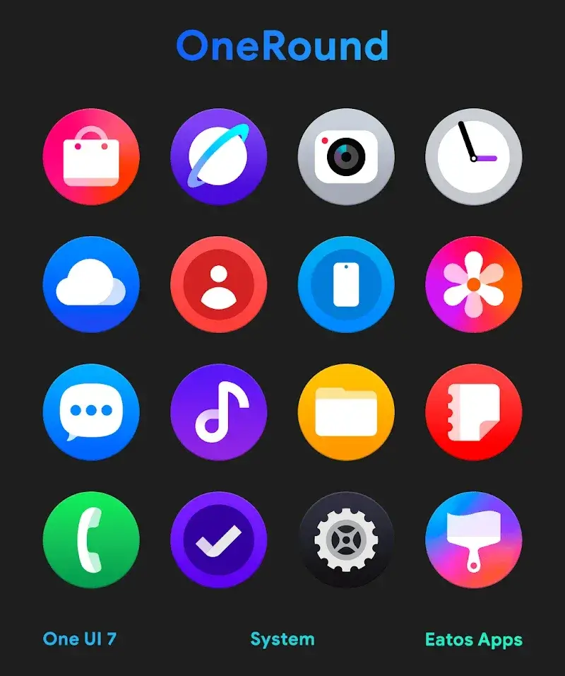 OneRound 7 - Icon Pack screenshot 1