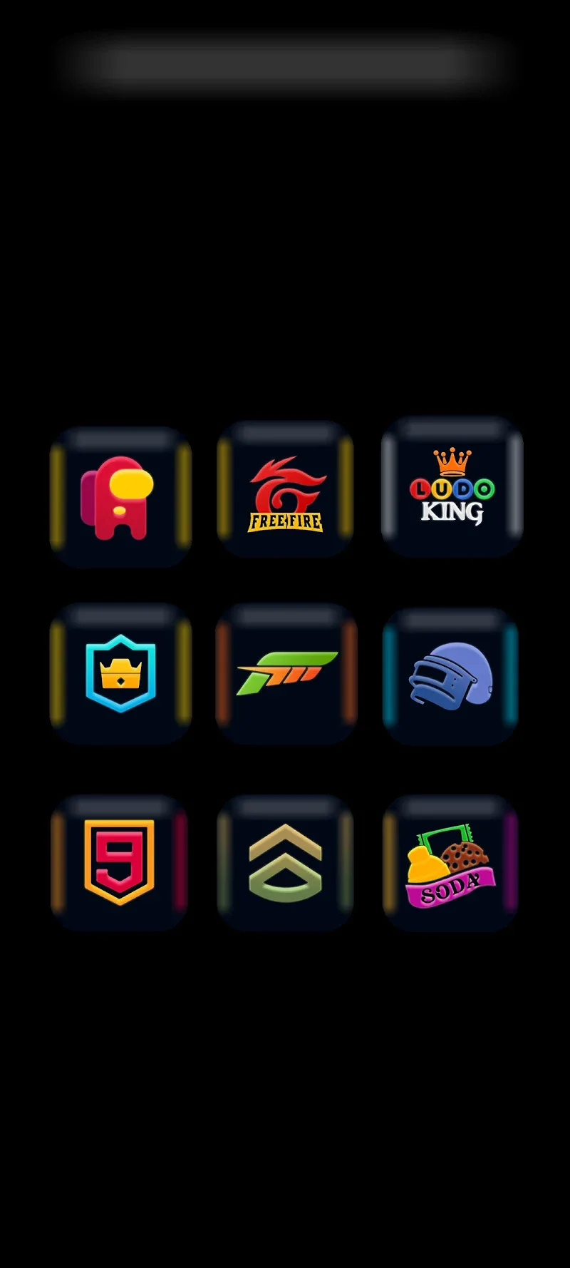 Fluorescent - Icon Pack app preview 3