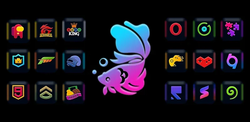 Fluorescent - Icon Pack app preview 5