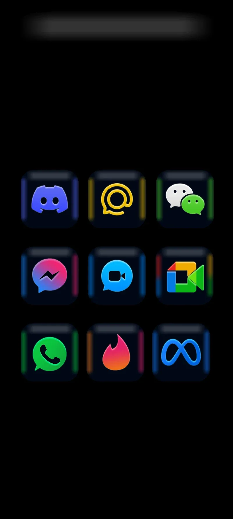 Fluorescent - Icon Pack app preview 4