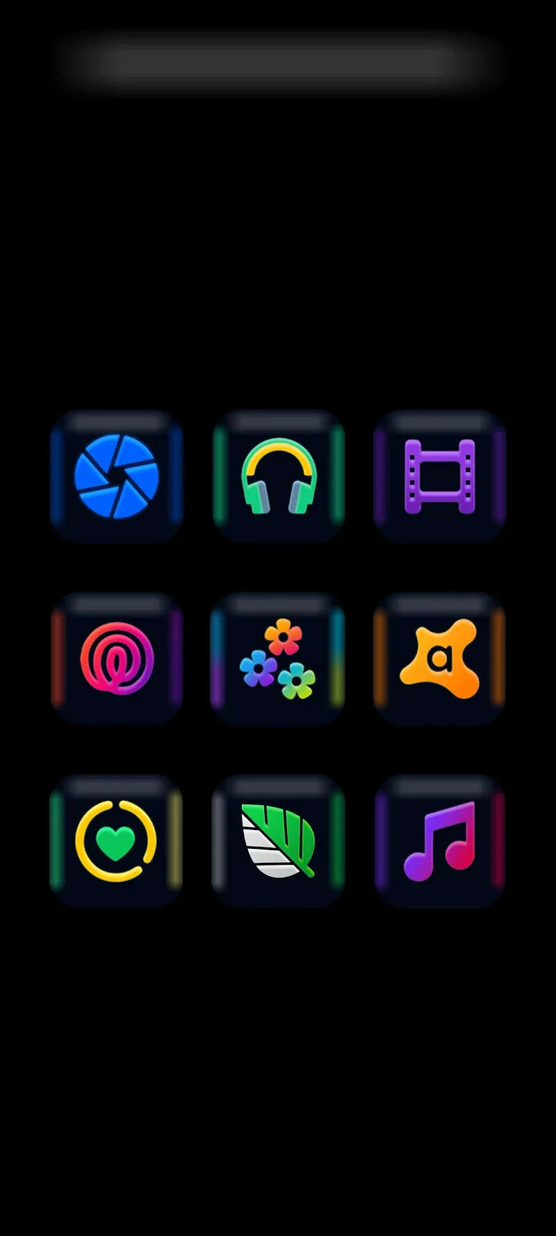 Fluorescent - Icon Pack app preview 2