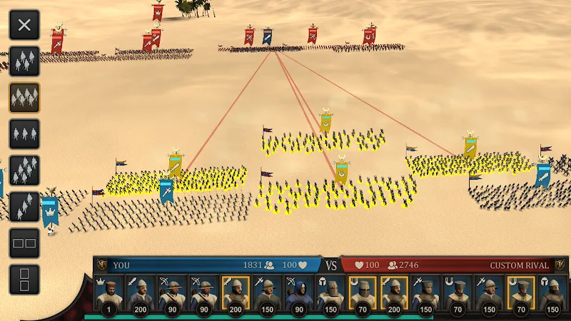 Tangkapan layar Medieval Battles Online 2