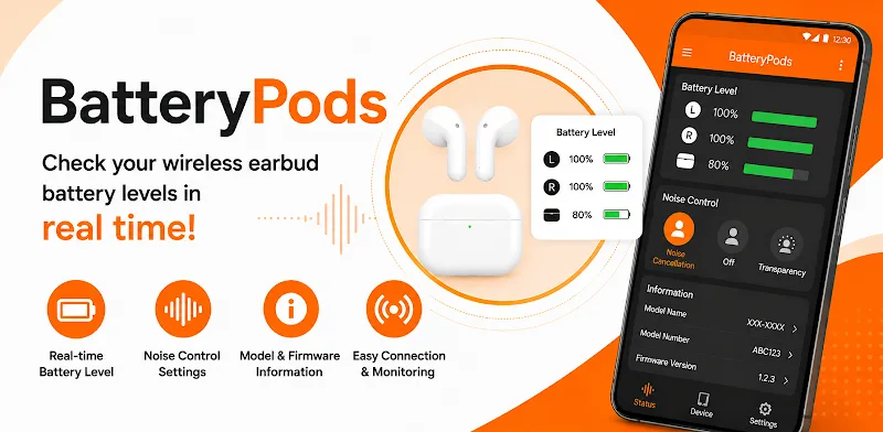Perangkat Android menampilkan AirPods - Gambar 1