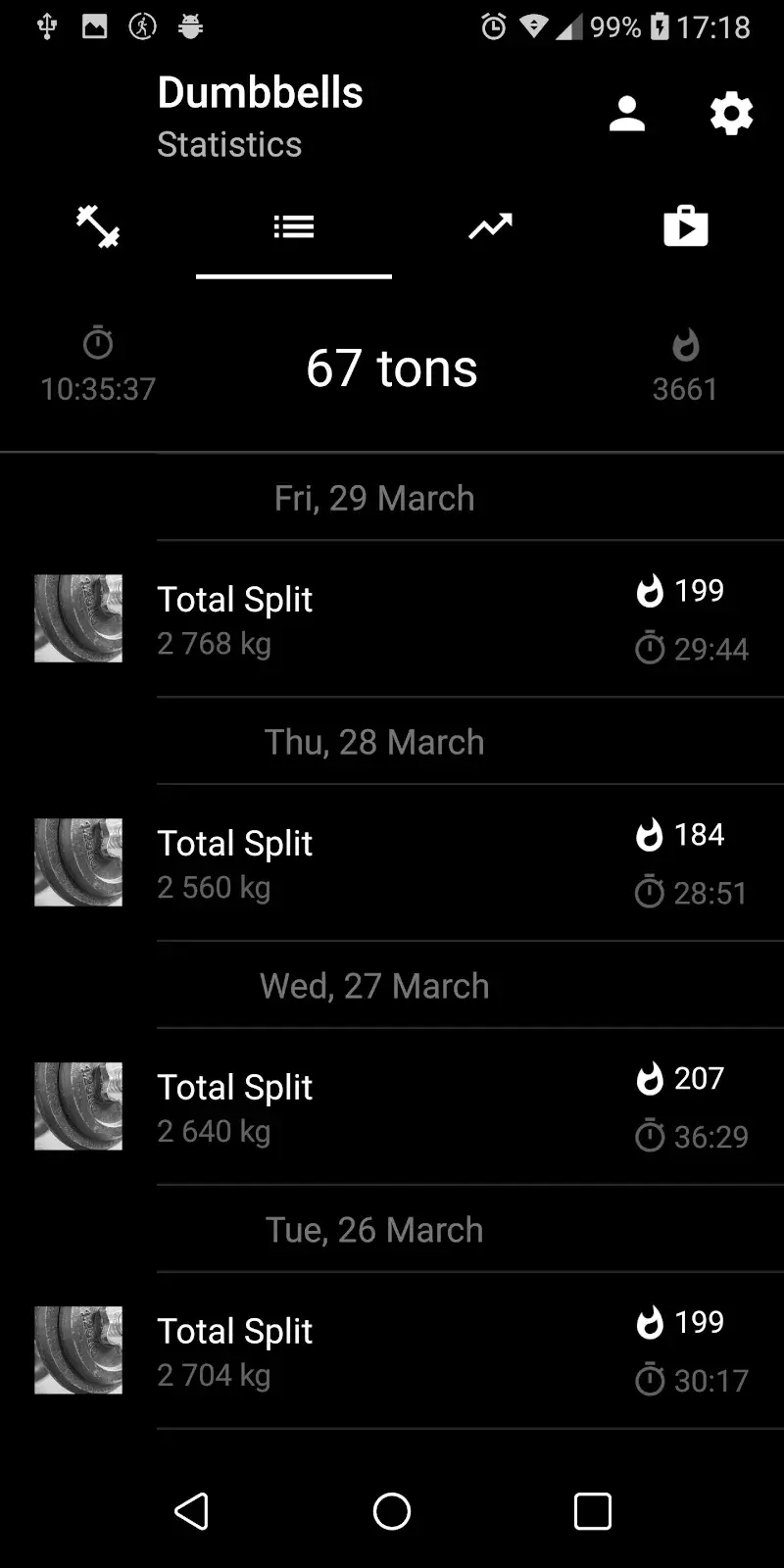 Dumbbell Home Workout Screenshot 5