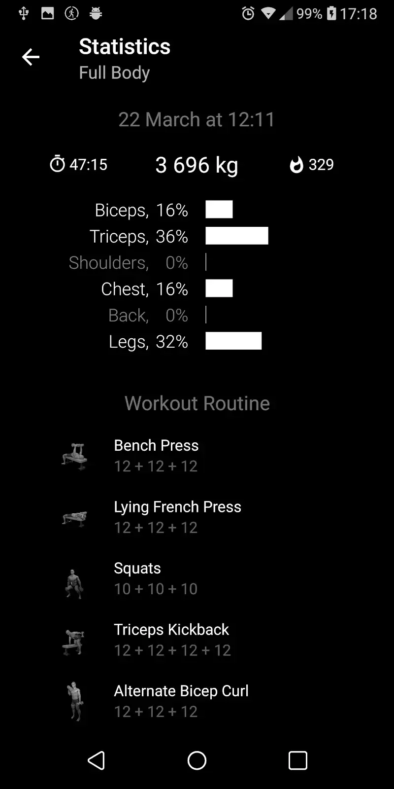 Dumbbell Home Workout Screenshot 6