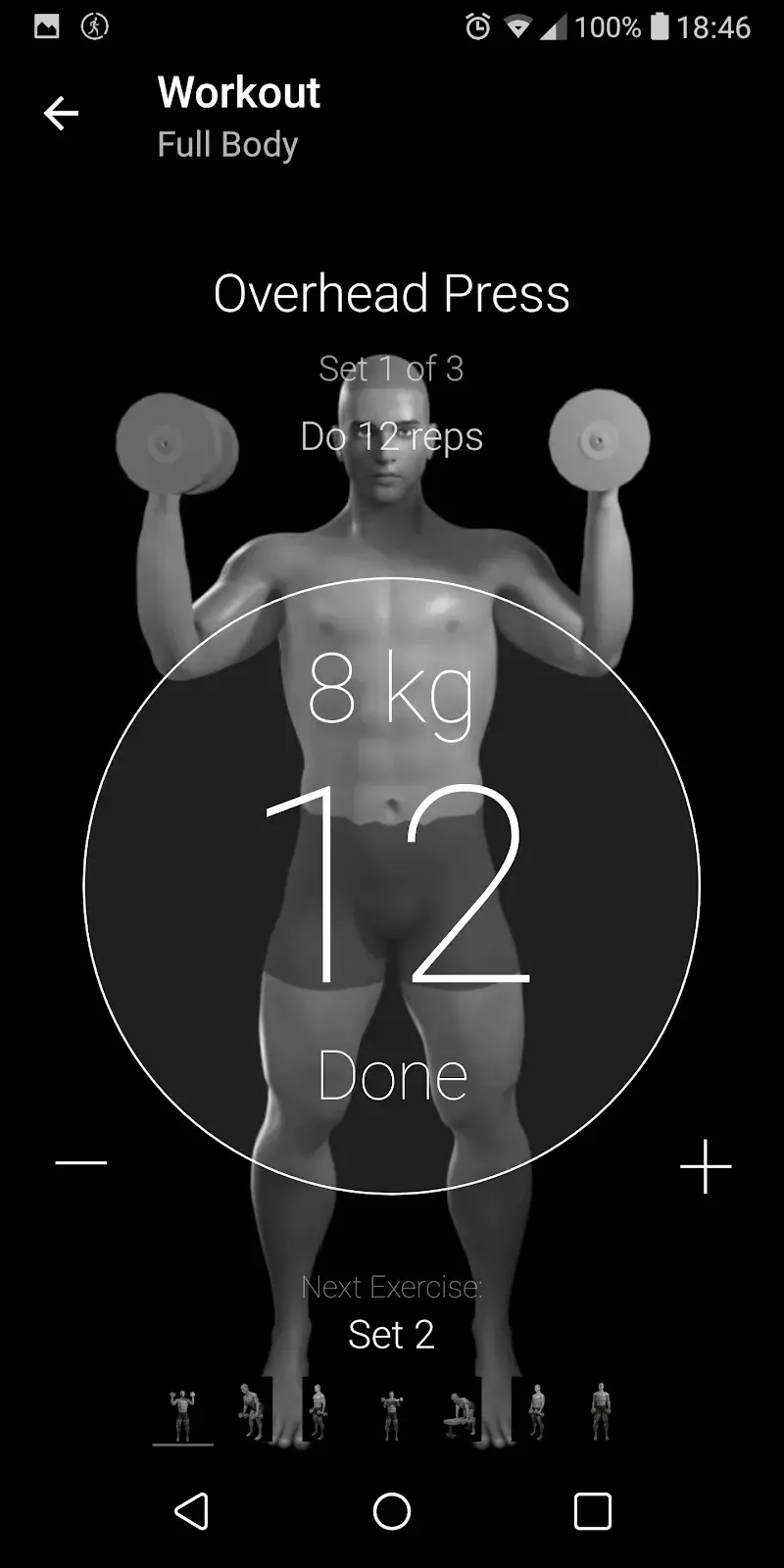 Dumbbell Home Workout Screenshot 2