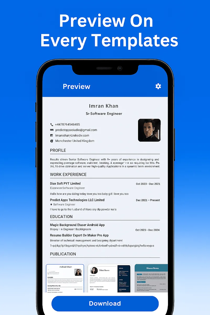 Screenshot 3 di Fast CV Maker