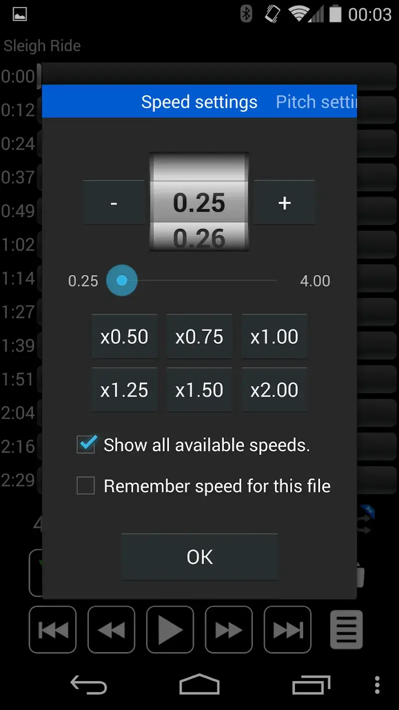 Audipo: Music Speed Changer Capture d'écran 3