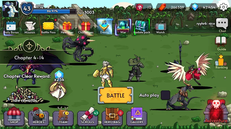 Capture d'écran Heroes Wars 5