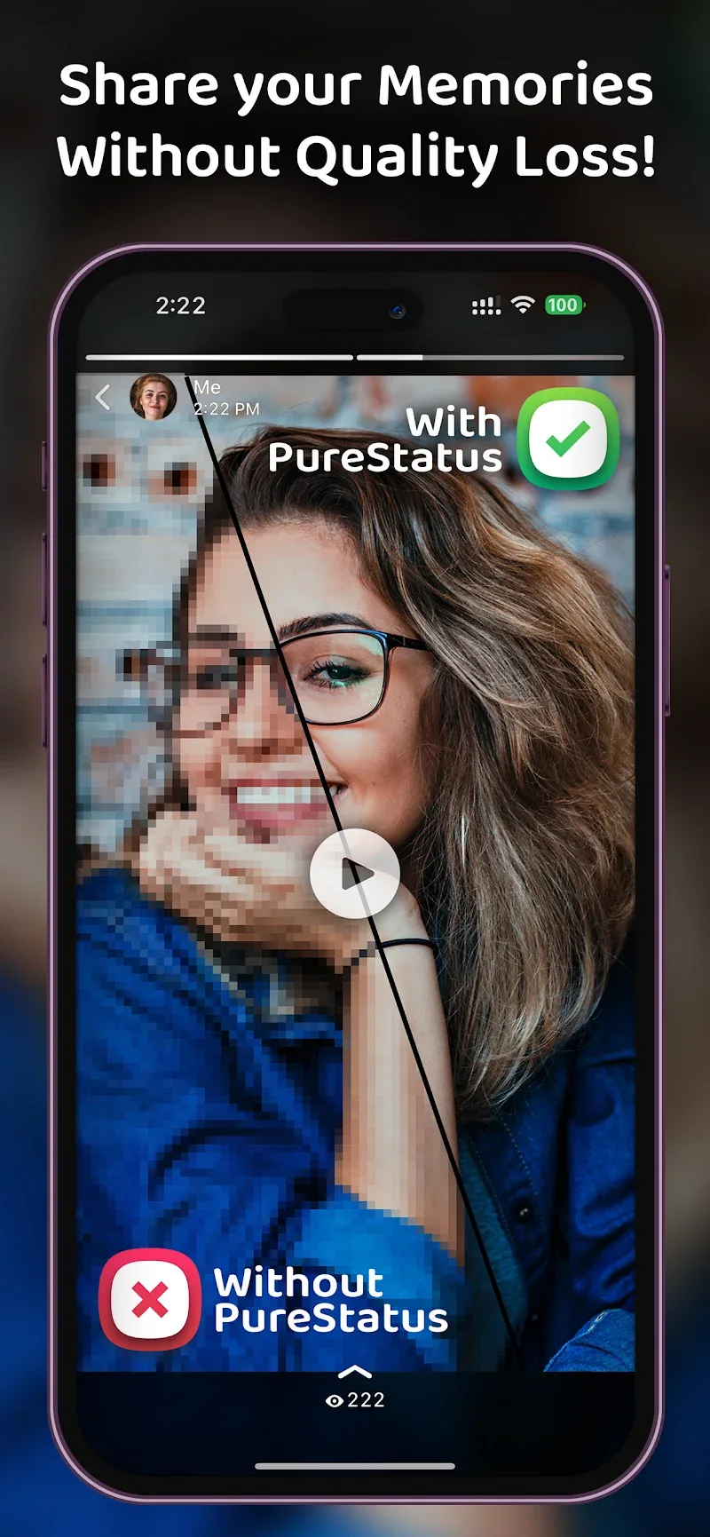 PureStatus App-Screenshot 2
