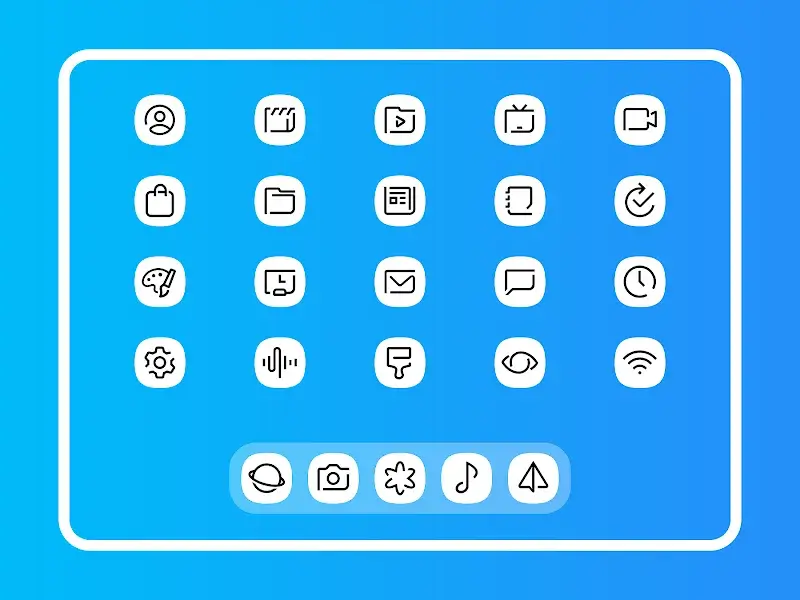 Whiux White - Icon Pack captura de pantalla 5