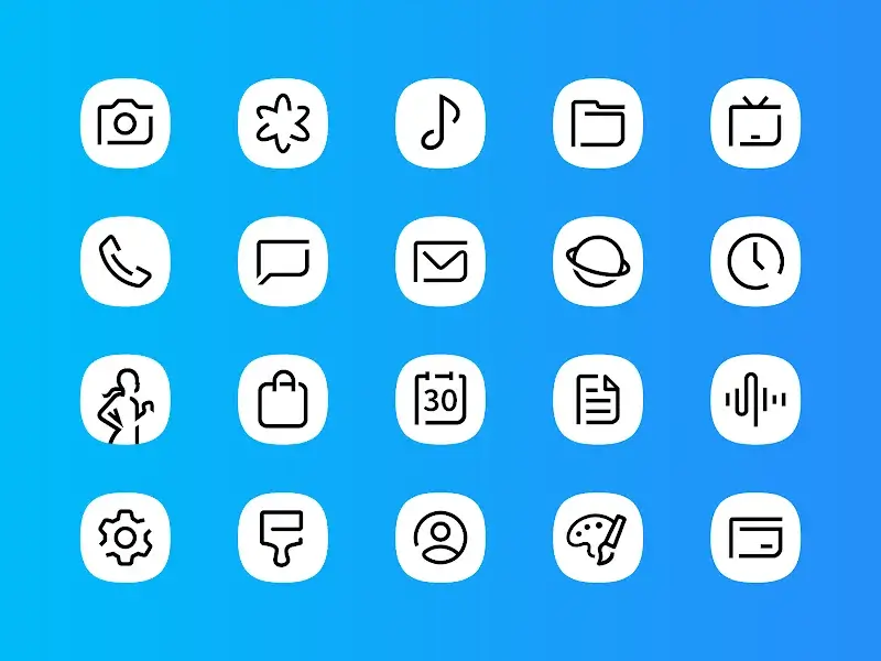 Whiux White - Icon Pack captura de pantalla 2