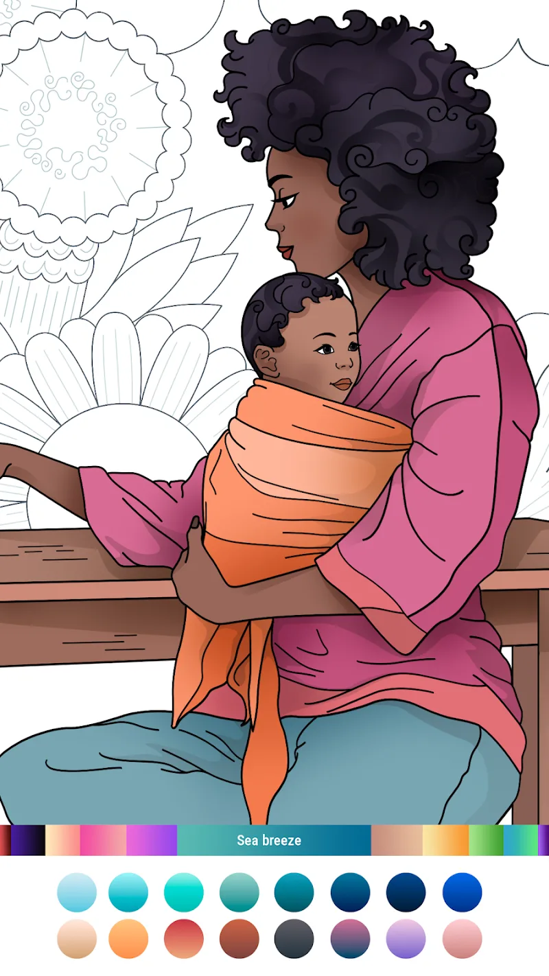 Capture d'écran de Classic Adult Coloring Book 2