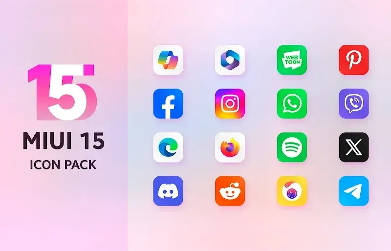 Mi15 - Icon Pack Capture d'écran 4