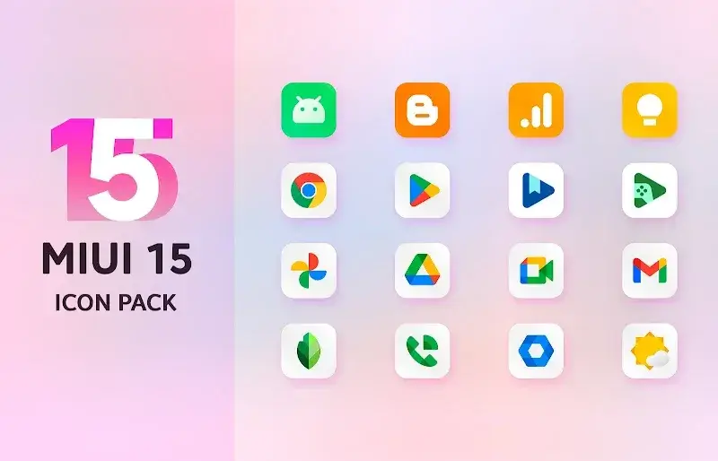 Mi15 - Icon Pack Capture d'écran 5