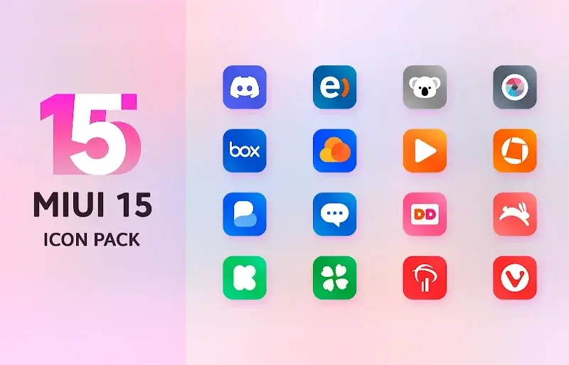Mi15 - Icon Pack Capture d'écran 6