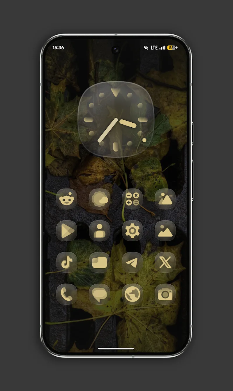 Glassy MaterialYou Icons captura de tela 1