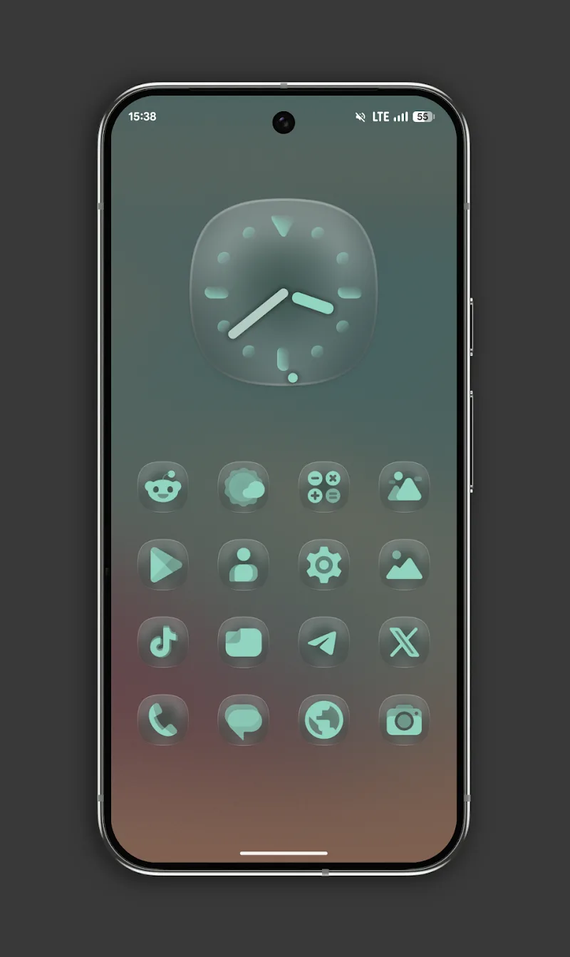 Glassy MaterialYou Icons captura de tela 3