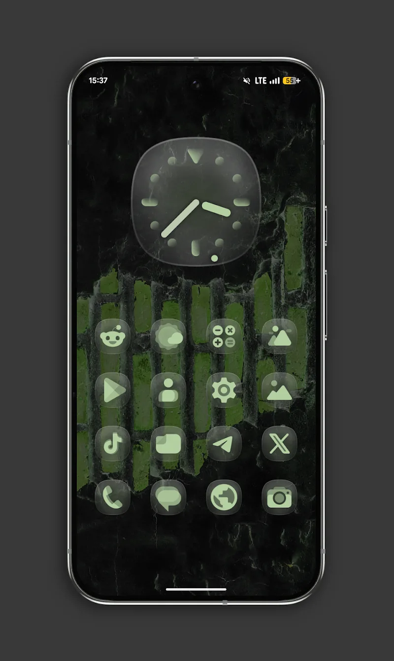 Glassy MaterialYou Icons captura de tela 2