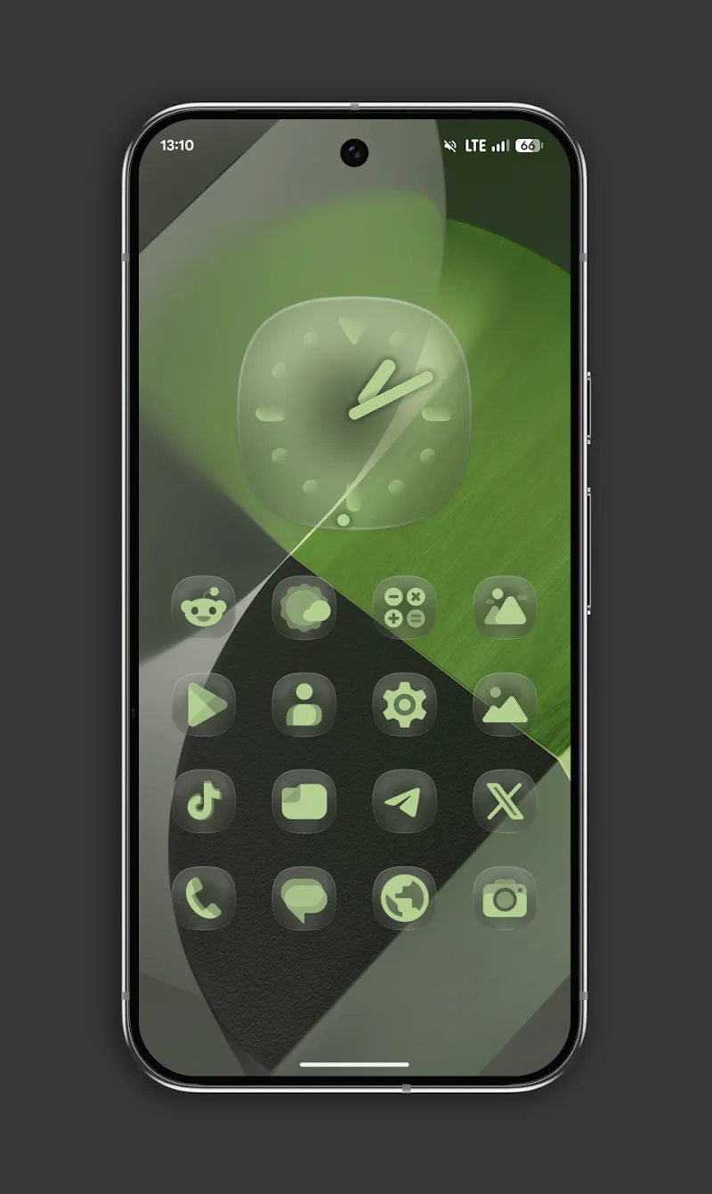 Glassy MaterialYou Icons captura de tela 6