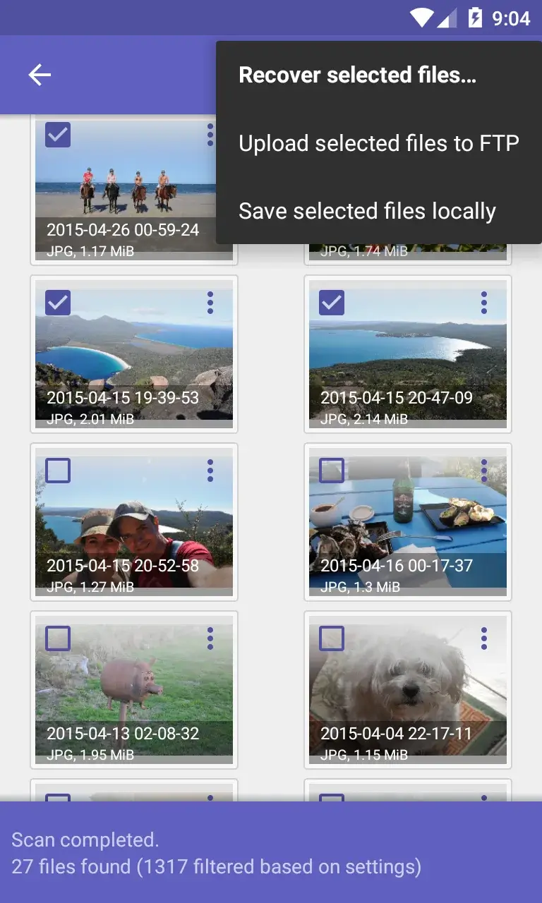 DiskDigger screenshot 2