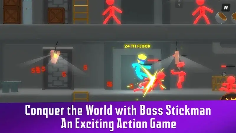 Boss Stickman 스크린샷 2