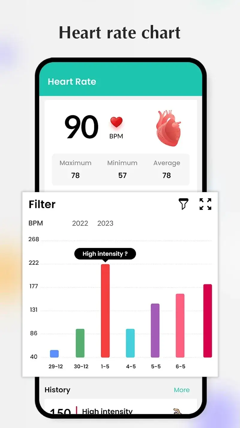 Captura de tela de Pressão arterial - Frequência cardíaca 5