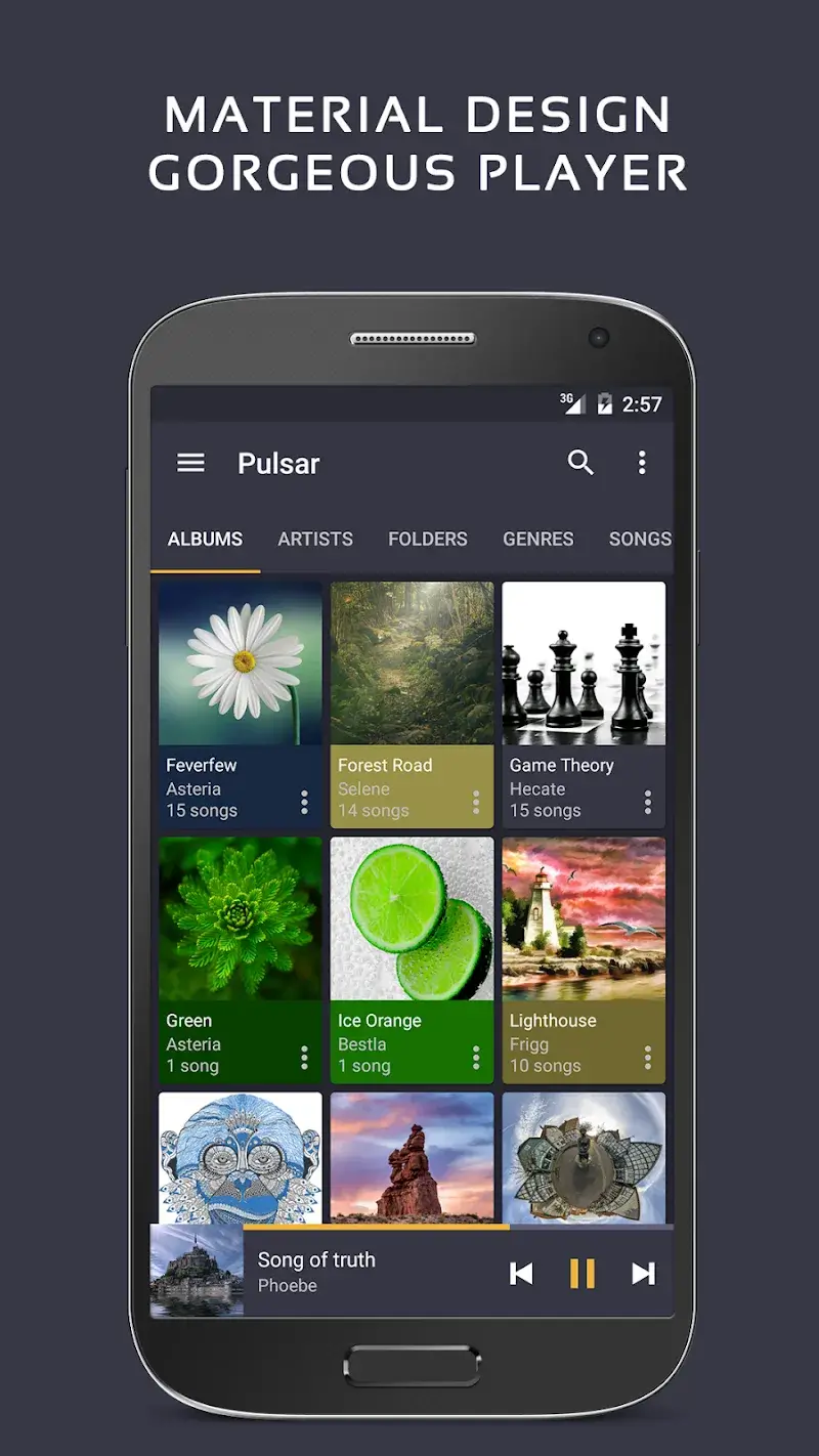 Pulsar Music Player Pro 스크린샷 1