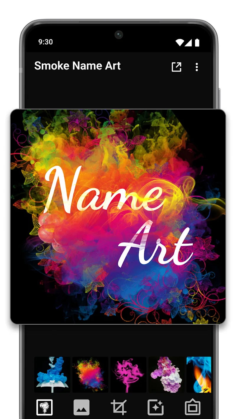 Smoke Name Art Maker preview image 4