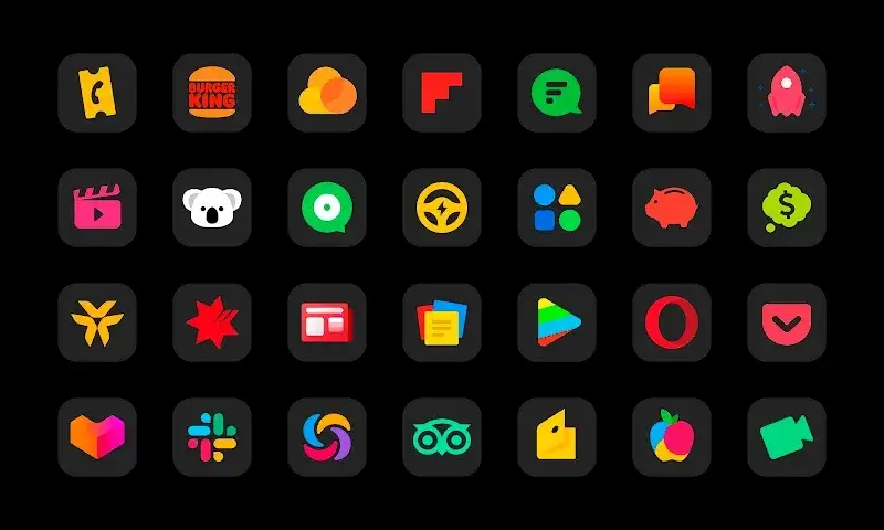 MiDark - Icon Pack captura de pantalla 2
