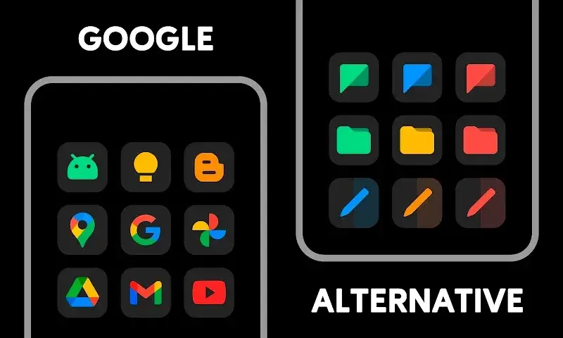 MiDark - Icon Pack captura de pantalla 3