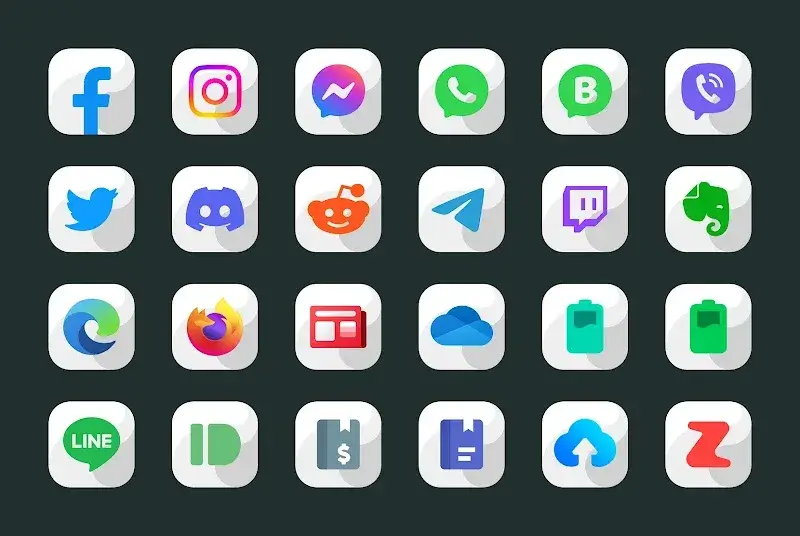 Maahes White - Icon Pack screenshot 4