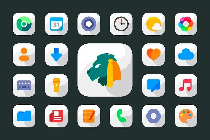 Maahes White - Icon Pack screenshot 6