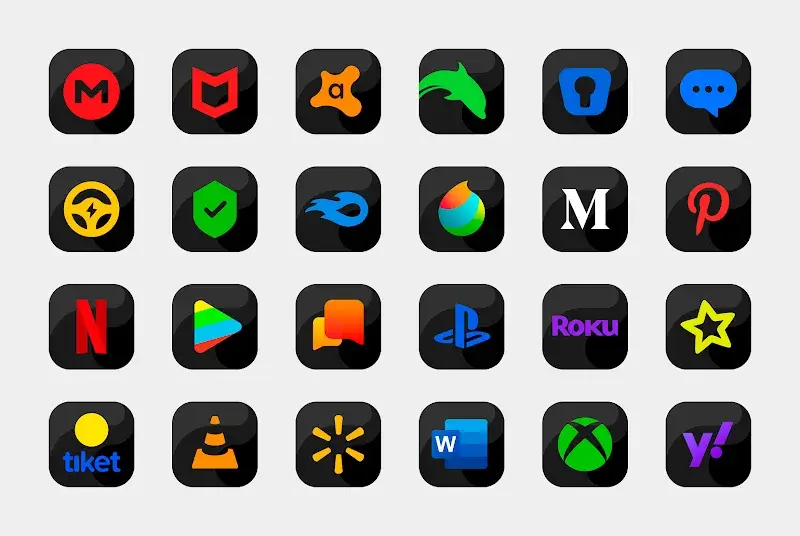 Bastis Black Icon Pack - Screenshot 4