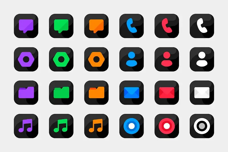 Bastis Black Icon Pack - Screenshot 5