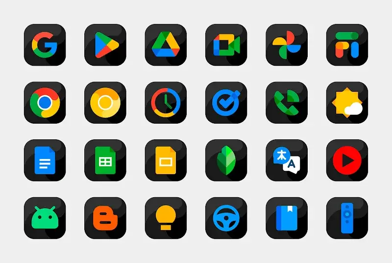Bastis Black Icon Pack - Screenshot 2