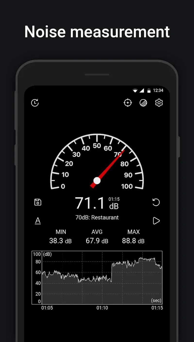 Sound Meter v11.5 APK con Captura de pantalla 1