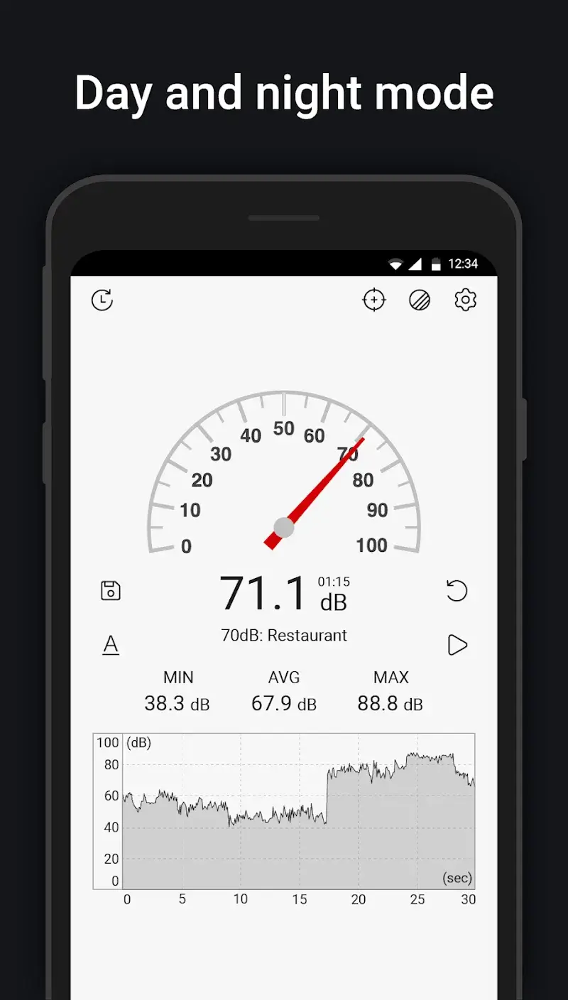Sound Meter v11.5 APK con Captura de pantalla 2
