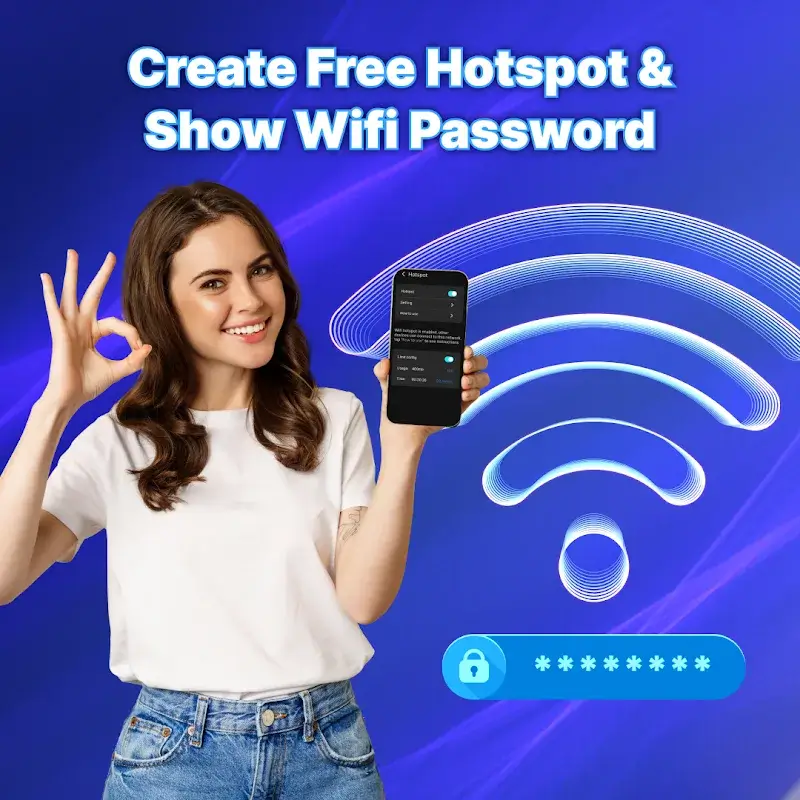 Wifi Password: Wifi Hotspot capture d'écran 1
