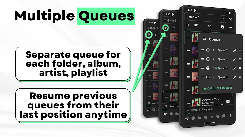Captura de tela 2 do Musicolet Music Player