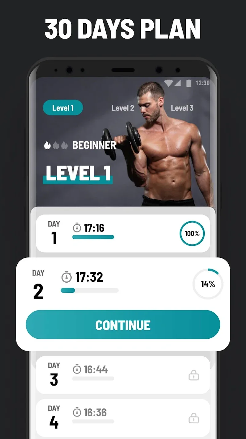 Capture d'écran 2 de l'application Dumbbell Workout