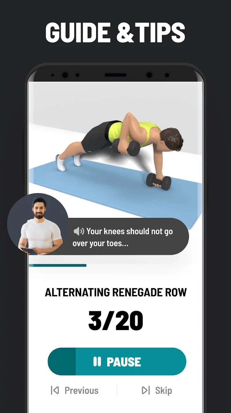 Capture d'écran 5 de l'application Dumbbell Workout
