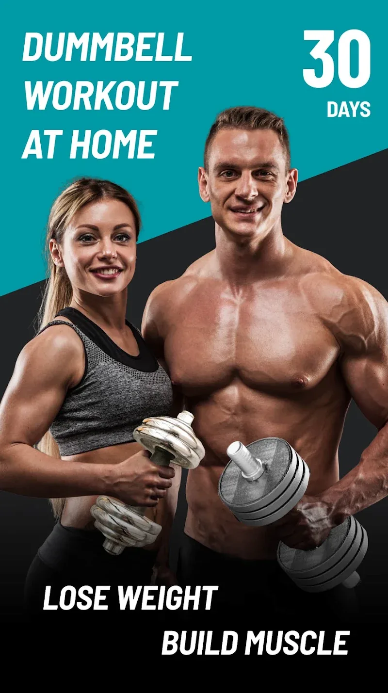 Capture d'écran 1 de l'application Dumbbell Workout