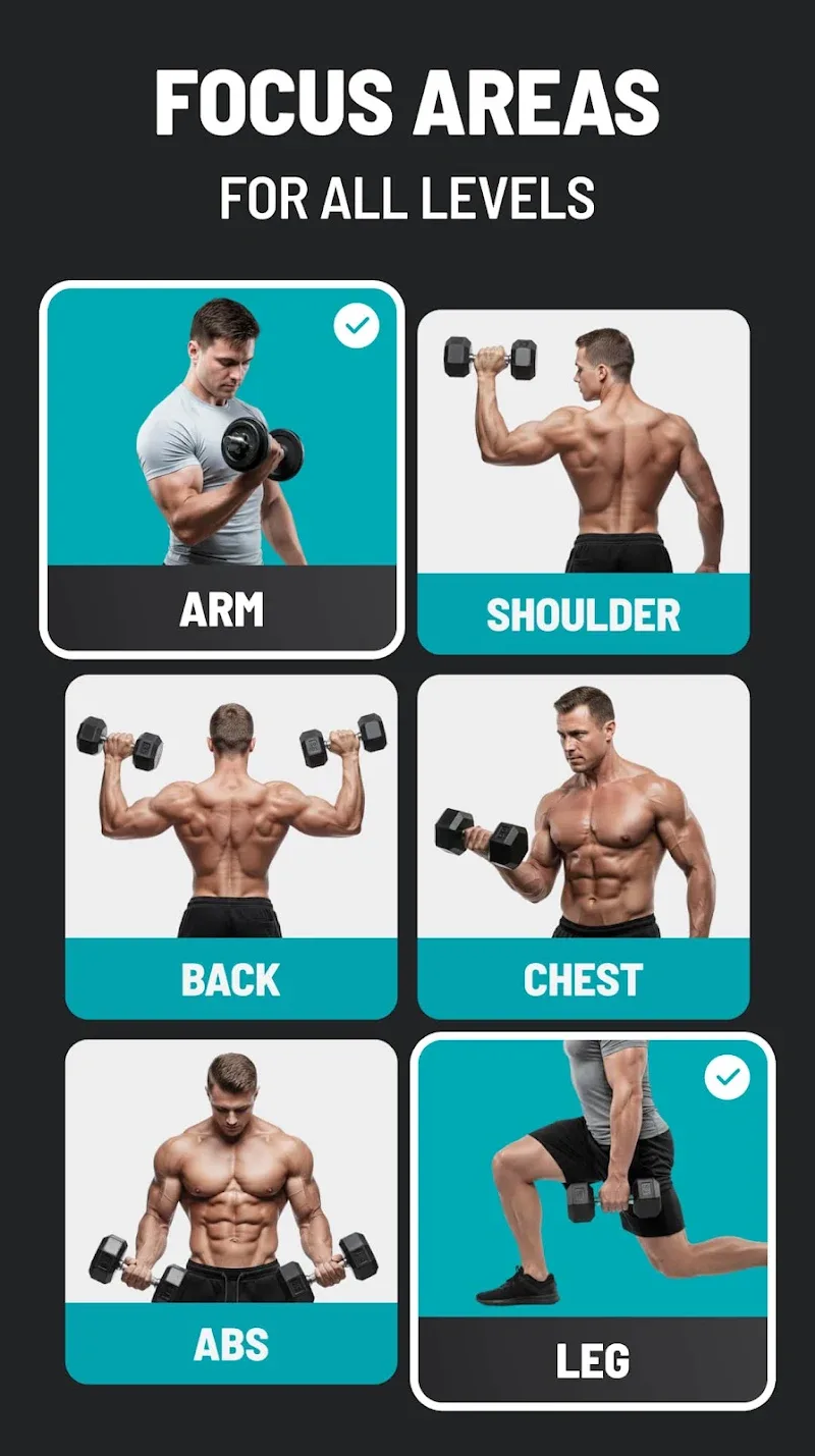 Capture d'écran 3 de l'application Dumbbell Workout