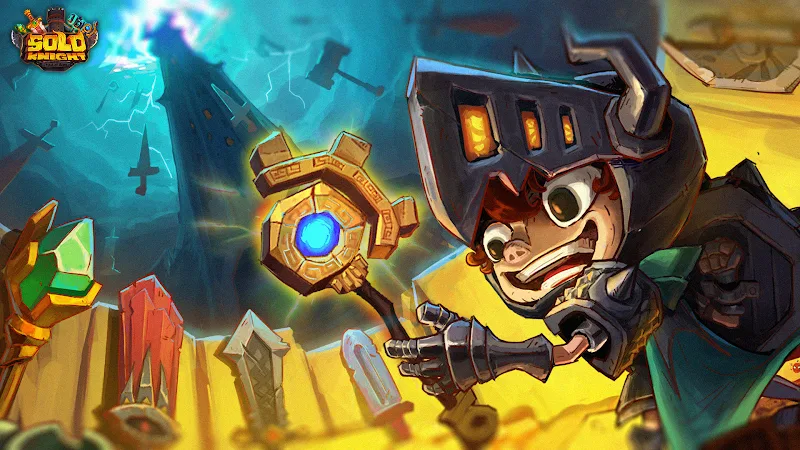 Capture d'écran de gameplay Solo Knight 1